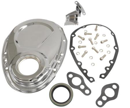 57-82 Chrome Timing Chain Cover - 327 / 350