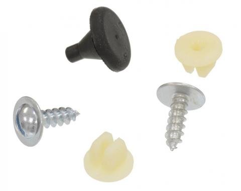 63-65 Front License Plate Mount Screws, Nuts And Bumper