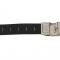 Nexbelt Corvette Crossflag Pewter Buckle Black Belt