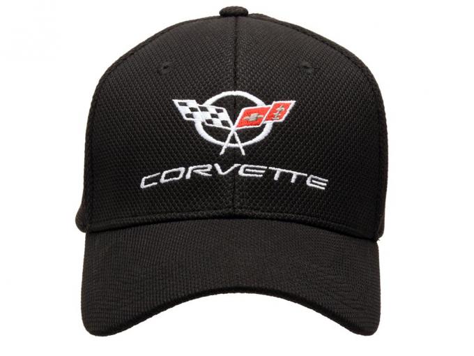 Black Flexfit Performance Hat with C5 Embroidered Logo