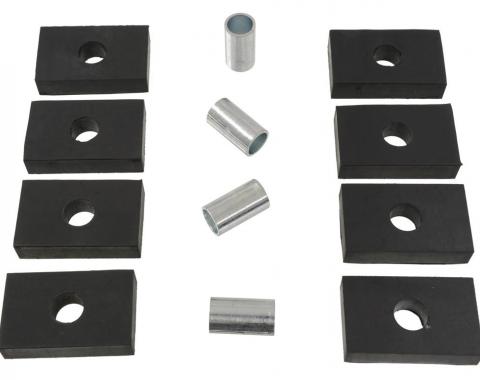 58-60 Front And Rear Bumper Mount Blocks and Bushings Set