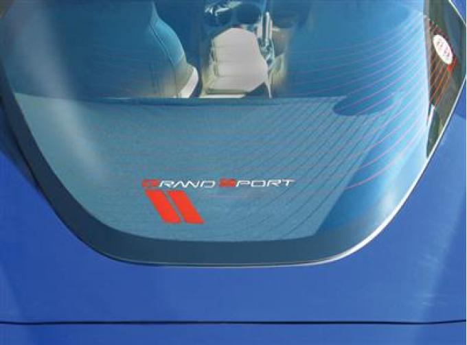 05-13 Rear Window Cargo Shade / Luggage Cover Coupe Black With Grand Sport Logo