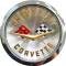 58-61 Front / Nose or Rear Trunk Emblem Set with Gold Letters