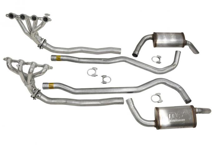 1968-1973 4/5 Speed & 350TH Auto LS Conversion Exhaust System with Magnaflow
