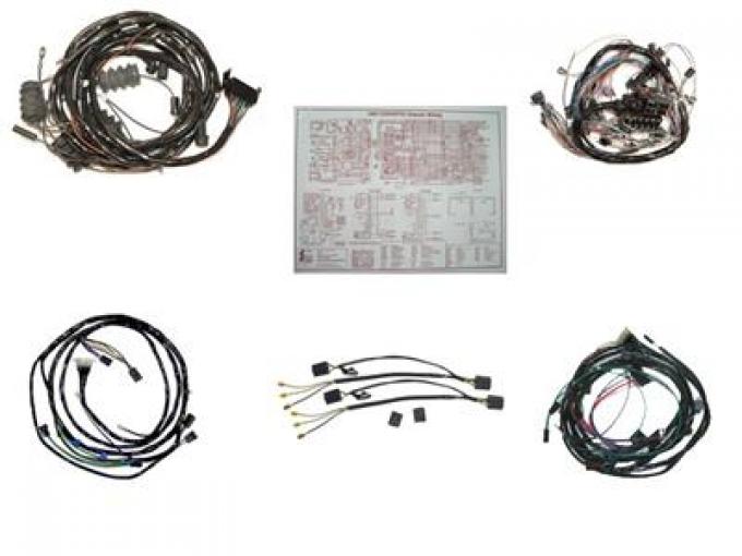 65 Wire Harness Set Convertible Manual With Back Up Light