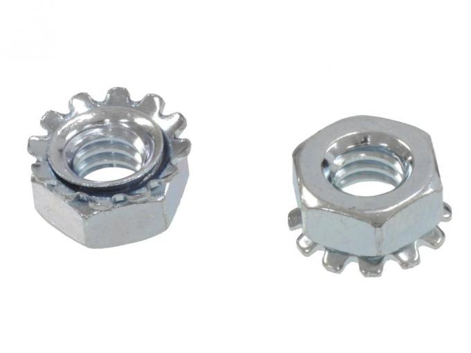 69-72 Windshield Wiper Door Actuator Mount Nut Set - 2 Pieces ( Late 69 )