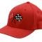 63-66 Hat - Red Flex Fit With C2 Emblem ( S / M ) Fits 6-3/4" To 7-1/4"