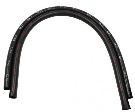 59-82 Heater Hoses Set - Ribbed With Red & White GM Logo (68-82 Except A/C)