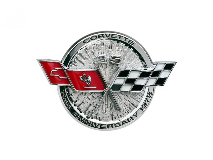 1978 25th Anniversary Gas Door Emblem