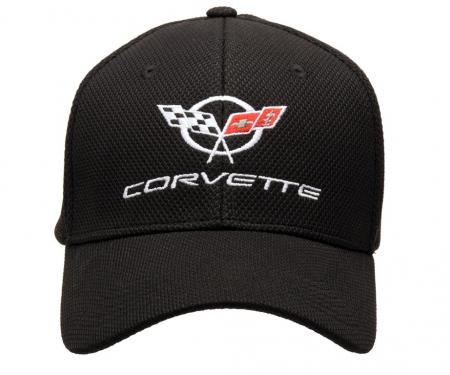 Black Flexfit Performance Hat with C5 Embroidered Logo