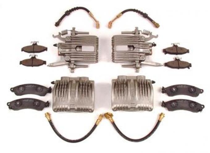 93 Brake Overhaul Set With Pads And Hose