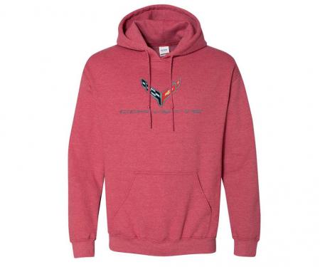 Red Hoodie/Hooded Sweatshirt W/C8 Logo