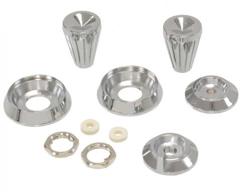 61-62 Radio Knob Kit - And Spacer