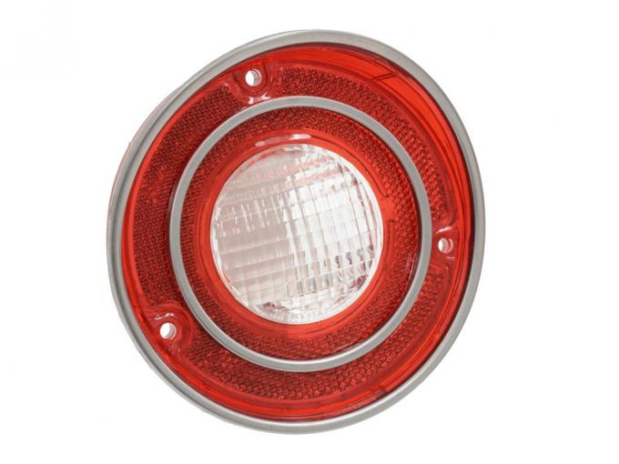 71-73 Tail Light Lens - With Back-up (1971 Late)
