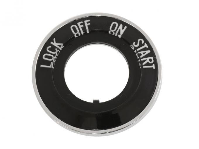 56-57 Ignition Switch Bezel - With Chrome Back Plate
