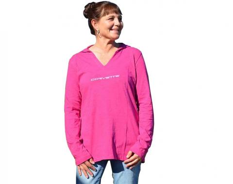 Hoodie - Womens Tunic - Chic Pink