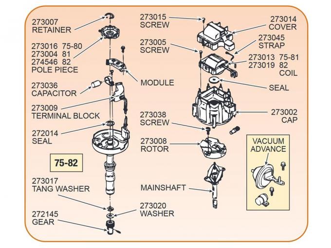 75-80 Distributor Pick Up Coil