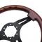 1969-1982 Corvette Steering Wheel - Black 3 Spoke Mahogany Laminated