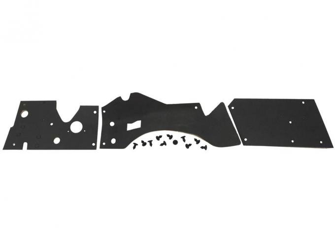 56-57 Firewall Insulation - With Fasteners No Heater