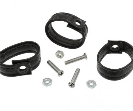 68-77 Rear Storage Compartment Door Pull Vinyl Loops w/Screws & Nuts