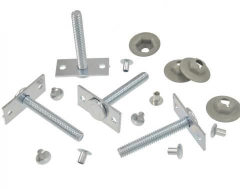 68-82 Heater Box Stud And Nut Set - To Firewall No Air Conditioning