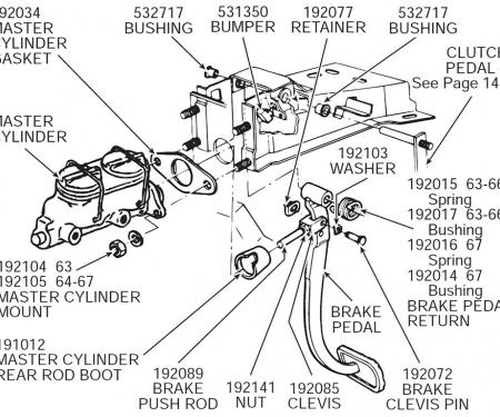 63-76 Master Cylinder To Firewall Foam Gasket - Except Power Brakes