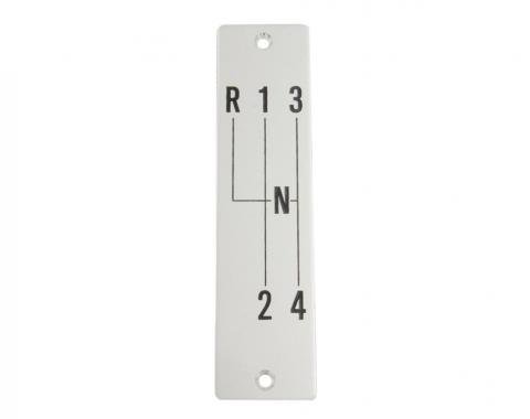 59-62 Shifter Pattern / Indicator - 4 Speed With Screws