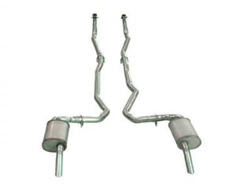1974-1979 Hideaway Dual Exhaust System 350 Automatic 2"