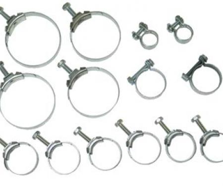 69 Radiator And Heater Hose Clamp Set - 427 All (correct Wittek) - 14 Pieces