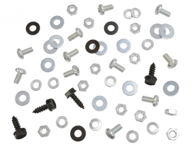 58-60 Splash Shield Mount Kit - Clutch Head - 52 Pieces