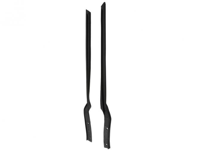 63-67 Convertible Windshield Post & Hinge Pillar Weatherstrips - Pair