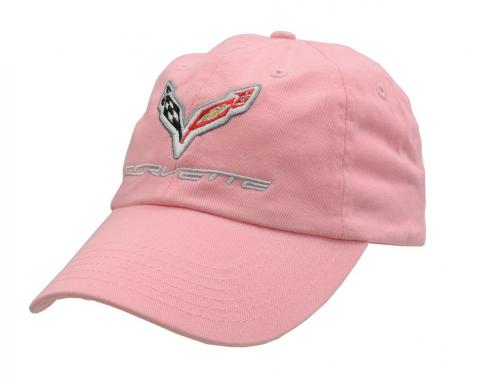 Pink C7 Embroidered Logo Low Profile Brushed Cotton Twill Hat