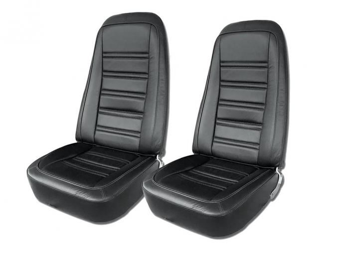 76-78 Mounted 100% Leather Seat Covers on New Frames