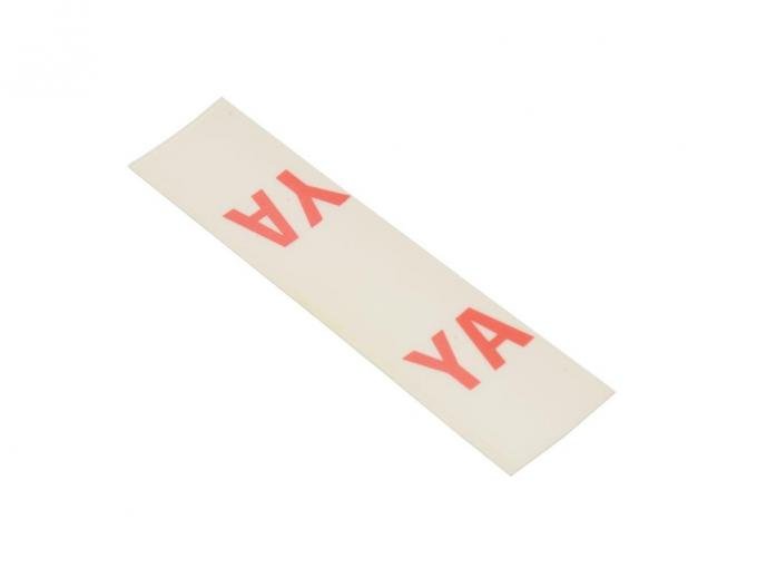 67-72 Decal - Master Cylinder Bail Label - YA Manual Brakes