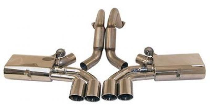 97-04 B&B Fusion Mufflers With Quad Oval Tips