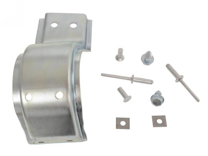 69 Side Exhaust Shield Front Bracket - Left