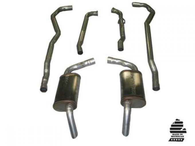 1974 Hideaway Exhaust System 454 Automatic 2 1/2" With MagnaFlow