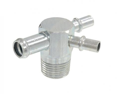 67 Intake Manifold Vacuum Fitting - 3 X 2 With Power Brakes AC & Automatic