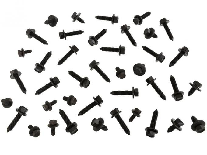 63-67 Door Hinge Mounting Bolts - Complete Set Does 2 Doors