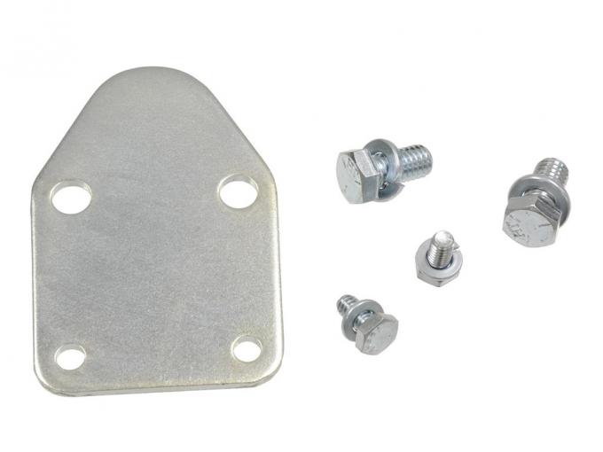 57-91 Fuel Pump Block Off Plate 283 / 327 / 350 - Steel