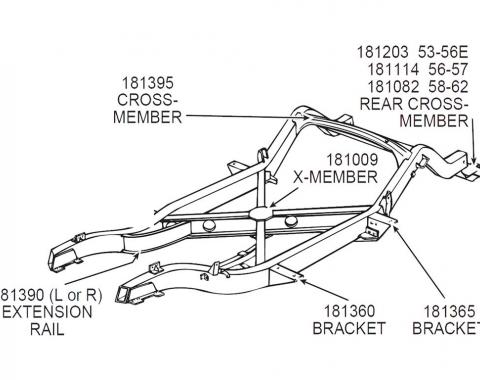 56L-57 Rear Crossmember