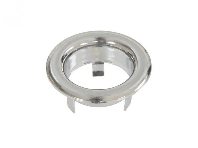 63-67 Jack Board Cover Finger Hole Bezel - Chrome