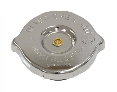 68-72 Radiator Cap - Polished Stainless Steel