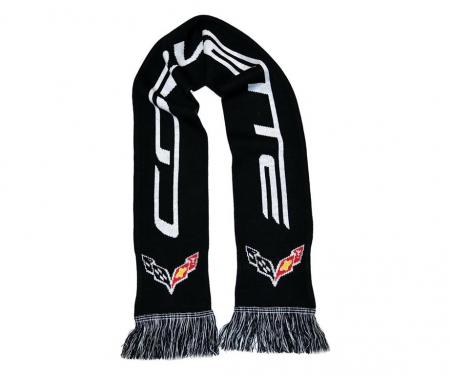 Corvette Flag Logo Knit Scarf