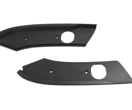 86-88 Windshield Header End Moulding / Roof Latch Trim Plate - Convertible