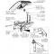 58-59 Hood Lock / Latch - Male Assembly - 1959 Early