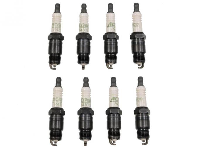 85-86 Spark Plug Set - AC Delco With Cast Iron Heads Set Of 8
