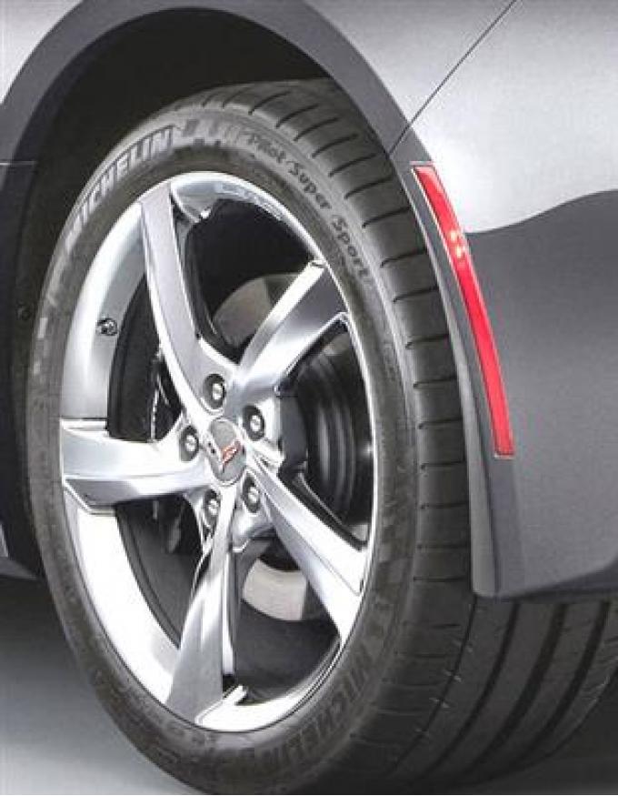 2014-2017 Rear Splash Guards - Black Molded