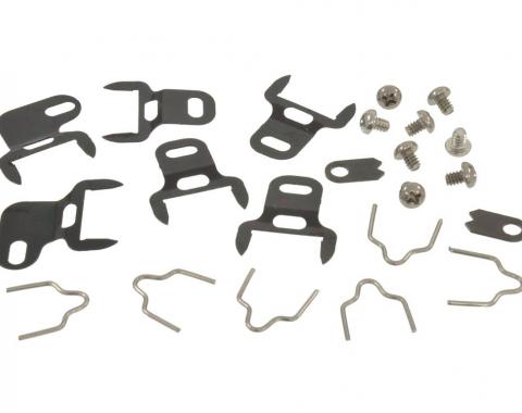 59-60 Door Post Weatherstrip Clip Set - 22 Pieces