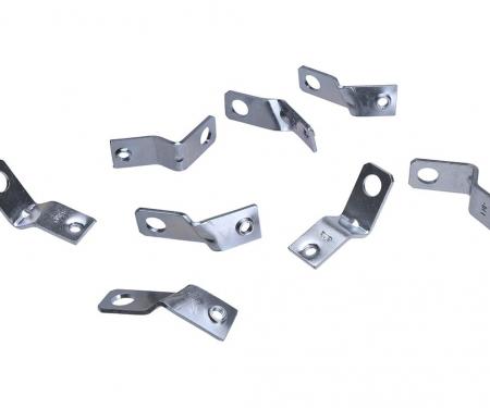 64-70 Ignition Shield Bracket Set Lower - Late 70 - 8 Pieces